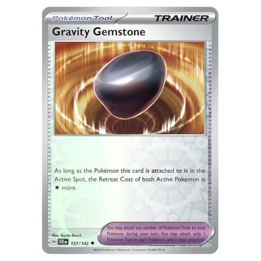 Gravity Gemstone 137 card from the Pokemon set Stellar Crown