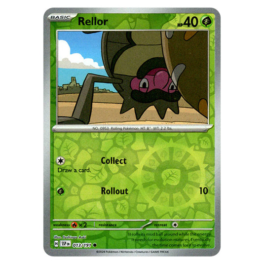 Pokemon - Scarlet & Violet - Surging Sparks - Rellor - 013/191 - (Reverse Holo)