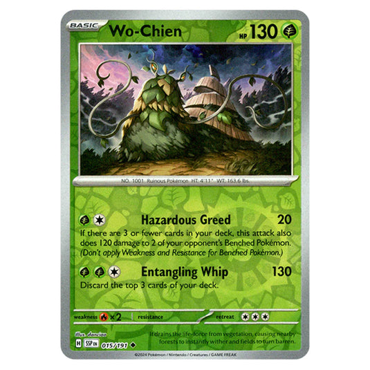 wo chien pokemon card - Wo-Chien ex 027/193 this attack also does 120 damage to 2 of your opponents Benched Pokemon Wo-Chien EX 015/071 Snow Hazard