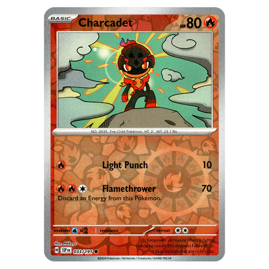 Pokemon - Scarlet & Violet - Surging Sparks - Charcadet - 033/191 - (Reverse Holo)