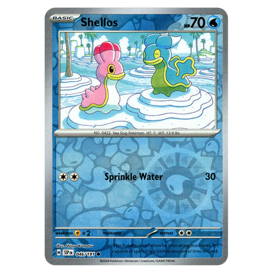 Pokemon - Scarlet & Violet - Surging Sparks - Shellos - 046/191 - (Reverse Holo)