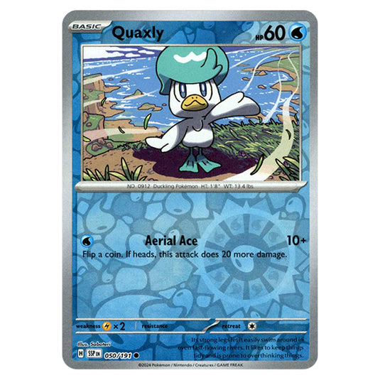 Pokemon - Scarlet & Violet - Surging Sparks - Quaxly - 050/191 - (Reverse Holo)