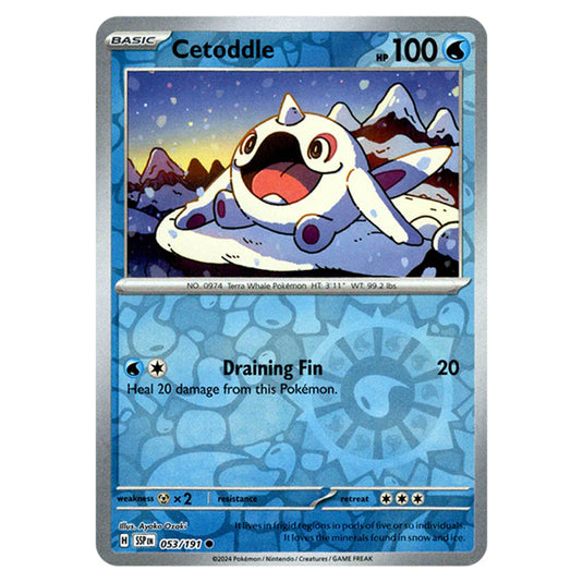 Pokemon - Scarlet & Violet - Surging Sparks - Cetoddle - 053/191 - (Reverse Holo)