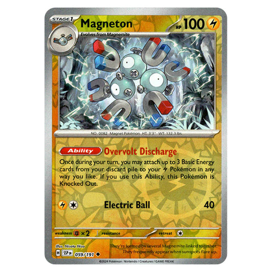 Pokemon - Scarlet & Violet - Surging Sparks - Magneton - 059/191 - (Reverse Holo)