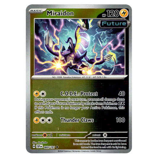 Pokemon - Scarlet & Violet - Surging Sparks - Miraidon - 069/191 - (Reverse Holo)