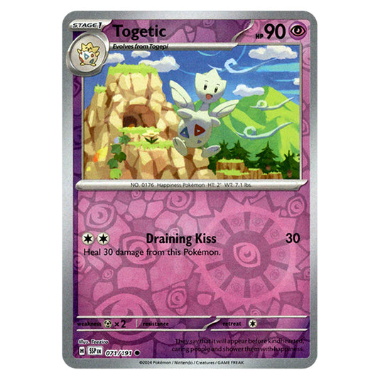 Pokemon - Scarlet & Violet - Surging Sparks - Togetic - 071/191 - (Reverse Holo)