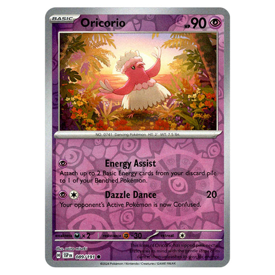 Pokemon - Scarlet & Violet - Surging Sparks - Oricorio - 089/191 - (Reverse Holo)