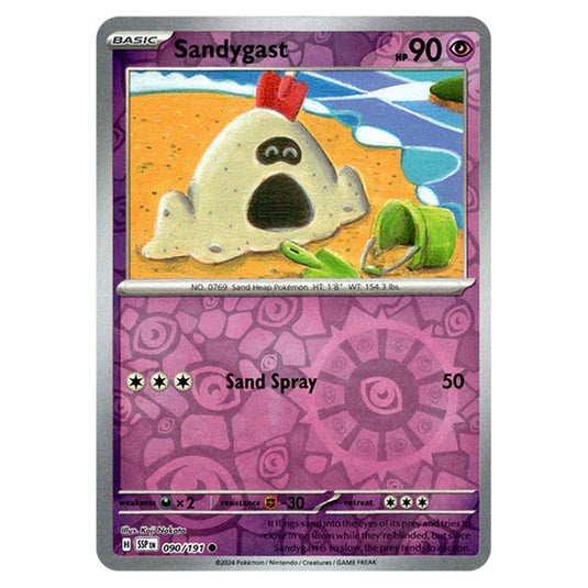 Pokemon - Scarlet & Violet - Surging Sparks - Sandygast - 090/191 - (Reverse Holo)