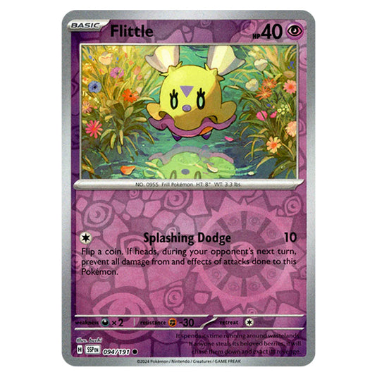 Pokemon - Scarlet & Violet - Surging Sparks - Flittle - 094/191 - (Reverse Holo)