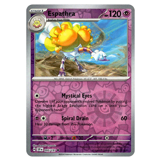 Pokemon - Scarlet & Violet - Surging Sparks - Espathra - 095/191 - (Reverse Holo)