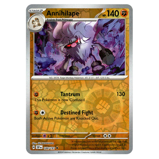 Pokemon - Scarlet & Violet - Surging Sparks - Annihilape - 100/191 - (Reverse Holo)