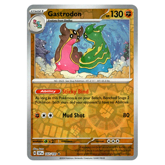 Pokemon - Scarlet & Violet - Surging Sparks - Gastrodon - 107/191 - (Reverse Holo)