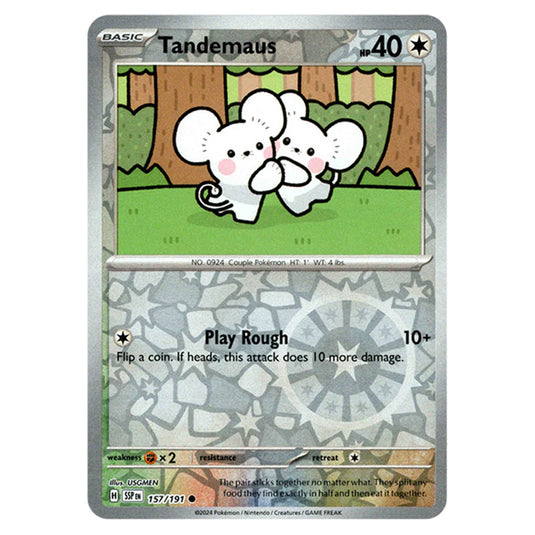 Pokemon - Scarlet & Violet - Surging Sparks - Tandemaus - 157/191 - (R Pokemon - Scarlet & Violet - Surging Sparks - Tandemaus - 157/191 - (R