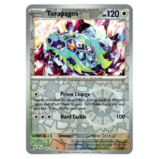 Pokemon - Scarlet & Violet - Surging Sparks - Terapagos - 161/191 - (Reverse Holo)