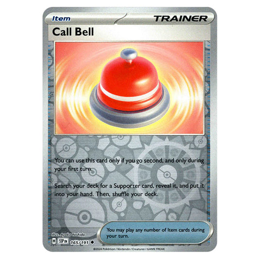 Pokemon - Scarlet & Violet - Surging Sparks - Call Bell - 165/191 - (Reverse Holo)