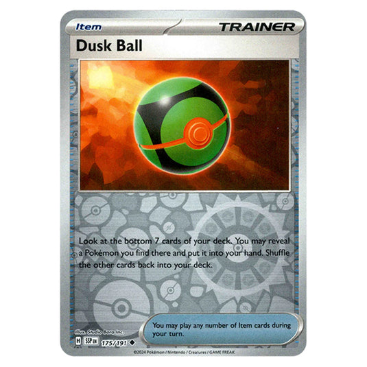 Pokemon - Scarlet & Violet - Surging Sparks - Dusk Ball - 175/191 - (Reverse Holo)