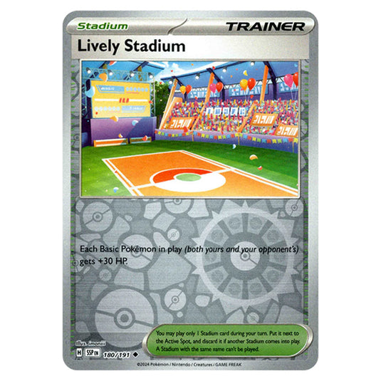 Pokemon - Scarlet & Violet - Surging Sparks - Lively Stadium - 180/191 - (Reverse Holo)