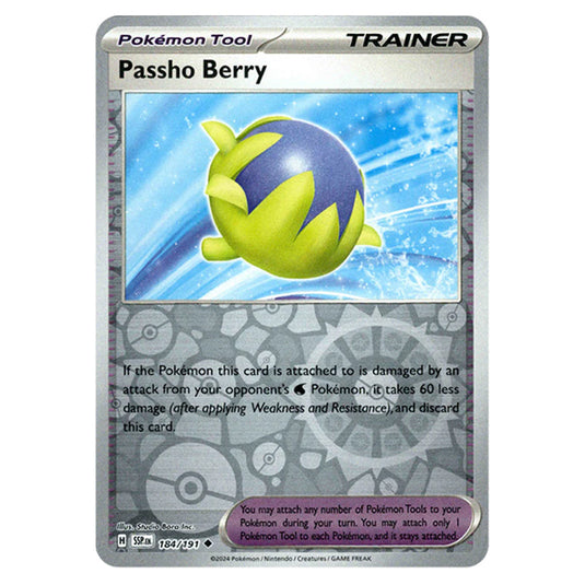 Pokemon - Scarlet & Violet - Surging Sparks - Passho Berry - 184/191 - (Reverse Holo)