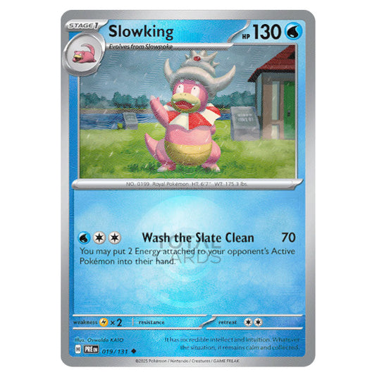 Slowking 019 Reverse Holo Poke Ball card from the Pokemon set Prismatic Evolutions
