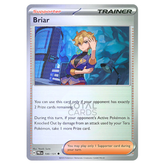 Briar 100 Reverse Holo Poke Ball card from the Pokemon set Prismatic Evolutions