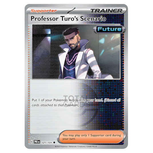 Professor Turo's Scenario 121 Reverse Holo Poke Ball card from the Pokemon set Prismatic Evolutions