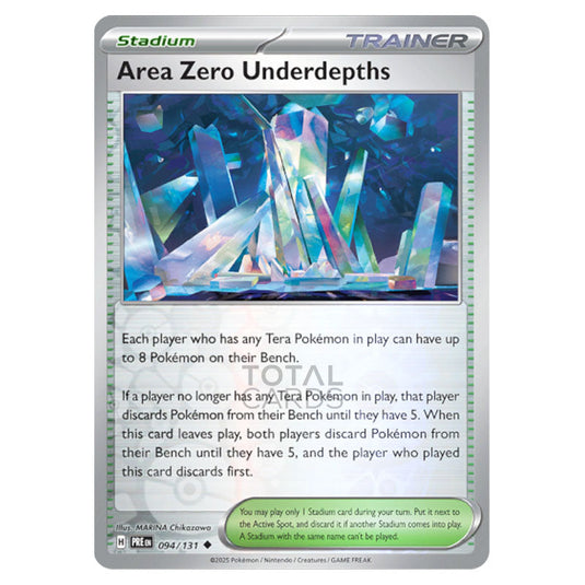Area Zero Underdepths 094 Reverse Holo card from the Pokemon set Prismatic Evolutions