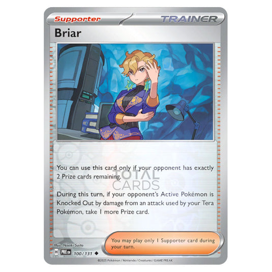 Briar 100 Reverse Holo card from the Pokemon set Prismatic Evolutions