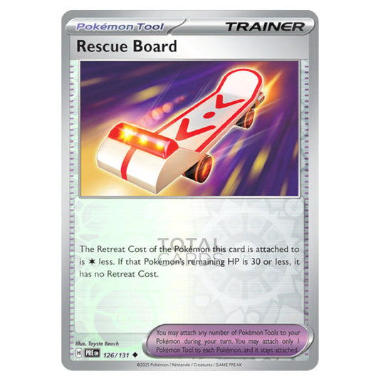 Rescue Board 126 Reverse Holo card from the Pokemon set Prismatic Evolutions