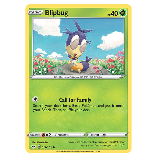 Pokemon - Sword & Shield - Base Set - Blipbug - 017/202