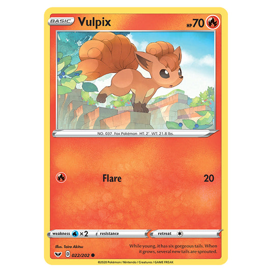 Pokemon - Sword & Shield - Base Set - Vulpix - 022/202