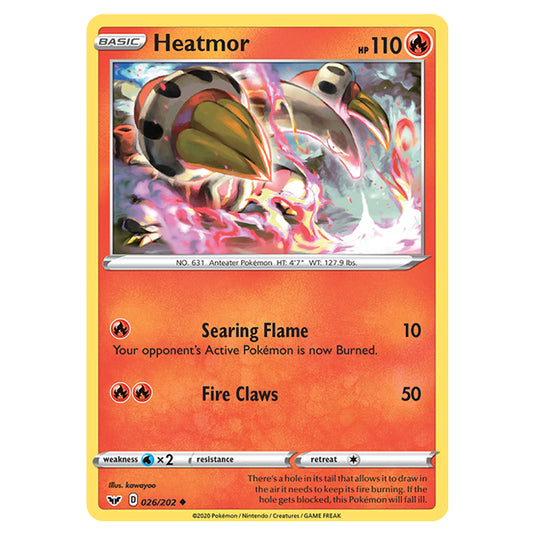 Pokemon - Sword & Shield - Base Set - Heatmor - 026/202