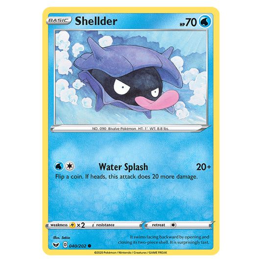 Pokemon - Sword & Shield - Base Set - Shellder - 040/202