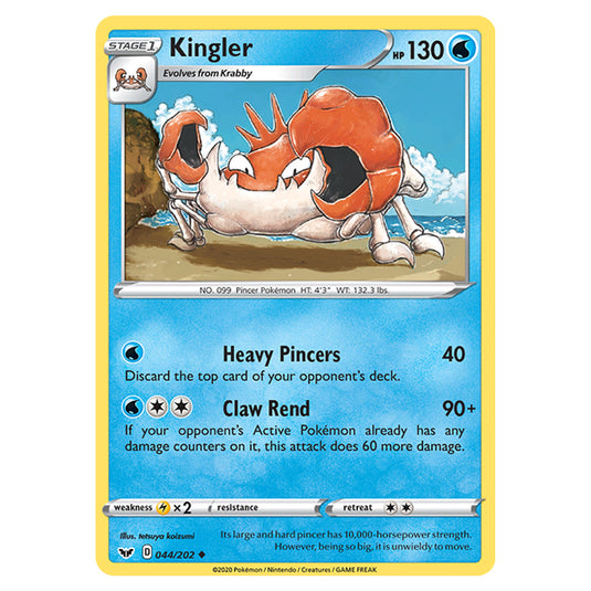 Pokemon - Sword & Shield - Base Set - Kingler