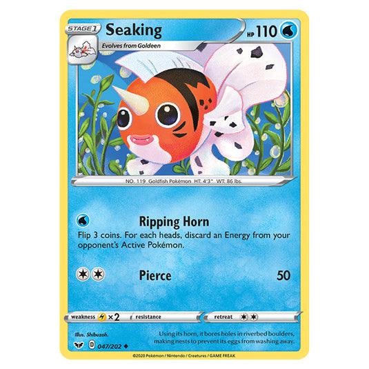 Pokemon - Sword & Shield - Base Set - Seaking - 047/202