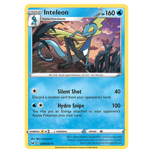 Pokemon - Sword & Shield - Base Set - Inteleon - 059/202