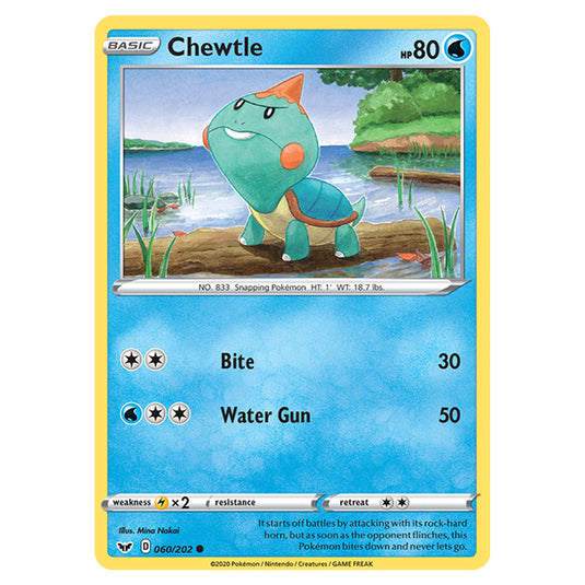 Pokemon - Sword & Shield - Base Set - Chewtle - 060/202