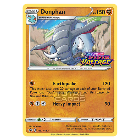 Pokemon - Sword & Shield - SWSH Black Star Promos - Donphan - SWSH067