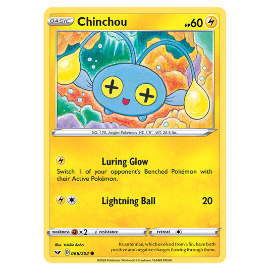 Pokemon - Sword & Shield - Base Set - Chinchou - 068/202