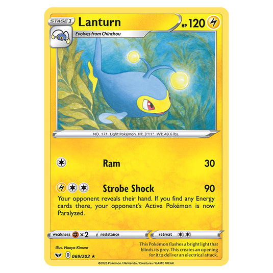 Pokemon - Sword & Shield - Base Set - Lanturn - 069/202