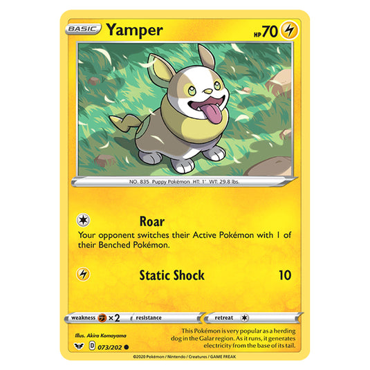 Pokemon - Sword & Shield - Base Set - Yamper - 073/202