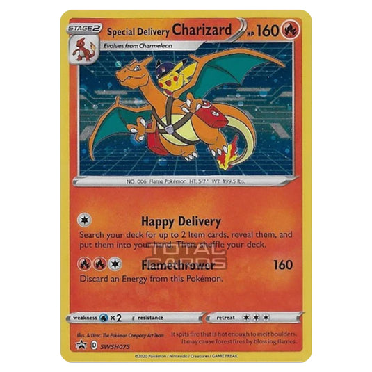 Pokemon - Sword & Shield - SWSH Black Star Promos - Special Delivery Charizard - SWSH075