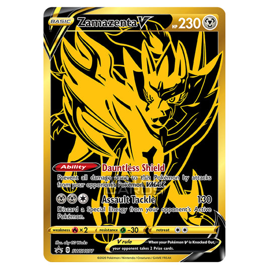 Pokemon - Sword & Shield - SWSH Black Star Promos - Zamazenta V - SWSH077