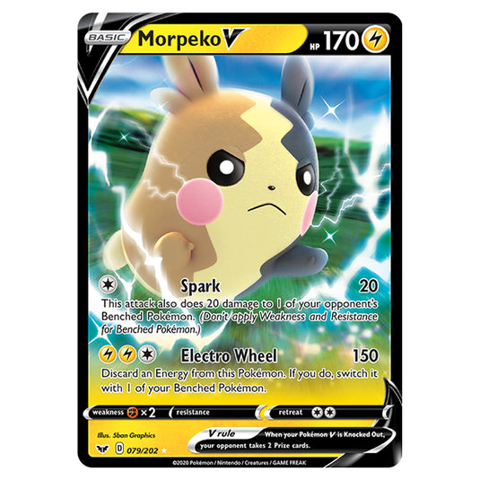 Pokemon - Sword & Shield - Base Set - Morpeko-V - 079/202