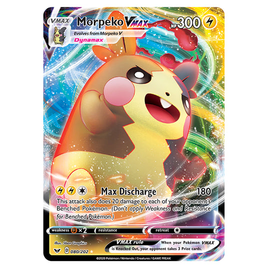 Pokemon - Sword & Shield - Base Set - Morpeko-VMAX - 080/202