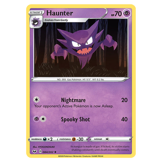 Pokemon - Sword & Shield - Base Set - Haunter - 084/202