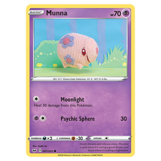 Pokemon - Sword & Shield - Base Set - Munna - 087/202