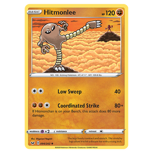 Pokemon - Sword & Shield - Base Set - Hitmonlee - 094/202