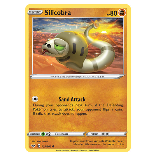 Pokemon - Sword & Shield - Base Set - Silicobra - 107/202