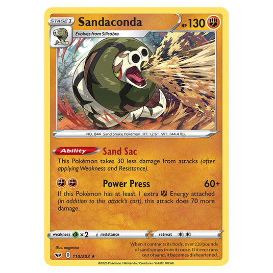 Pokemon - Sword & Shield - Base Set - Sandaconda - 110/202