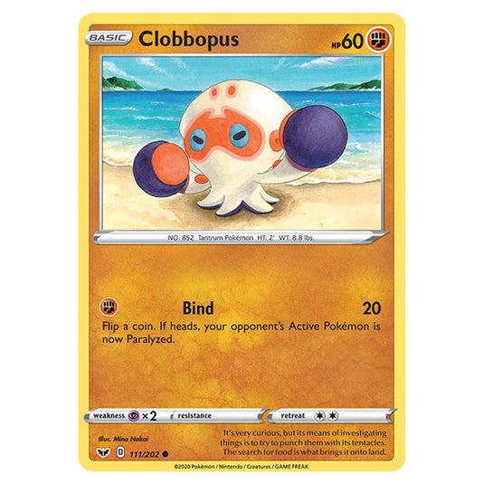 Pokemon - Sword & Shield - Base Set - Clobbopus - 111/202